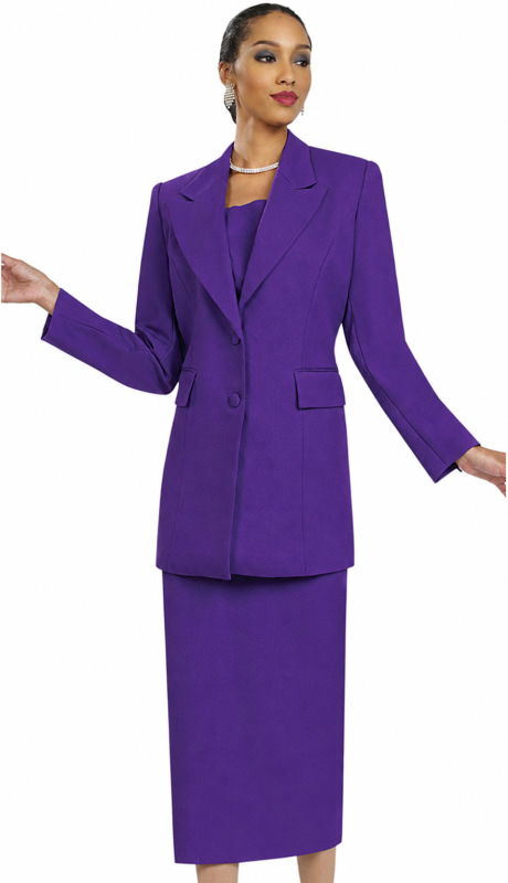 Ben Marc 2299-PUR Church Suit