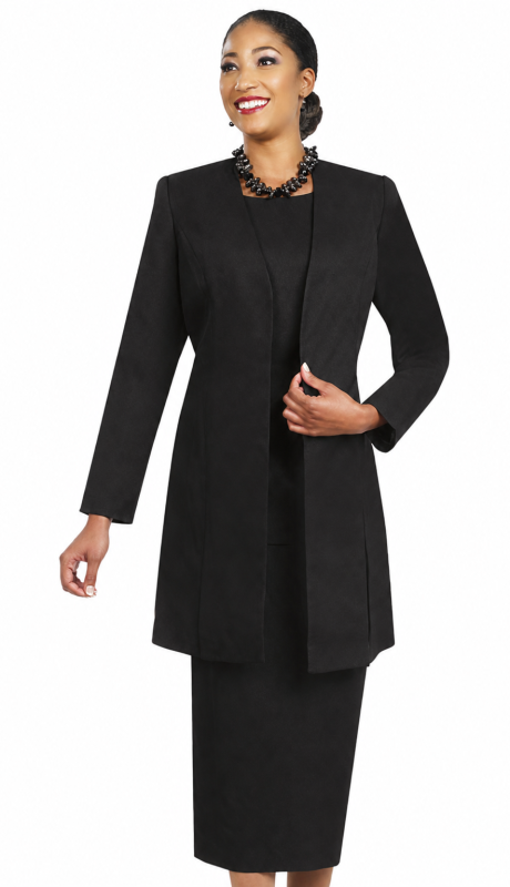 Ben Marc 2296-BLK Usher Church Suit