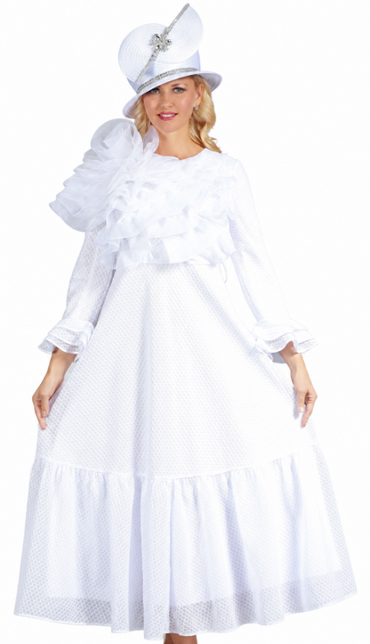 Mia By Giovanna D1674-WHT Church Dress