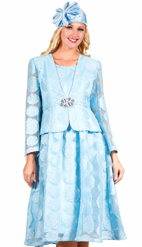 Giovanna D1345-ICE Ladies Church Jacket Dress