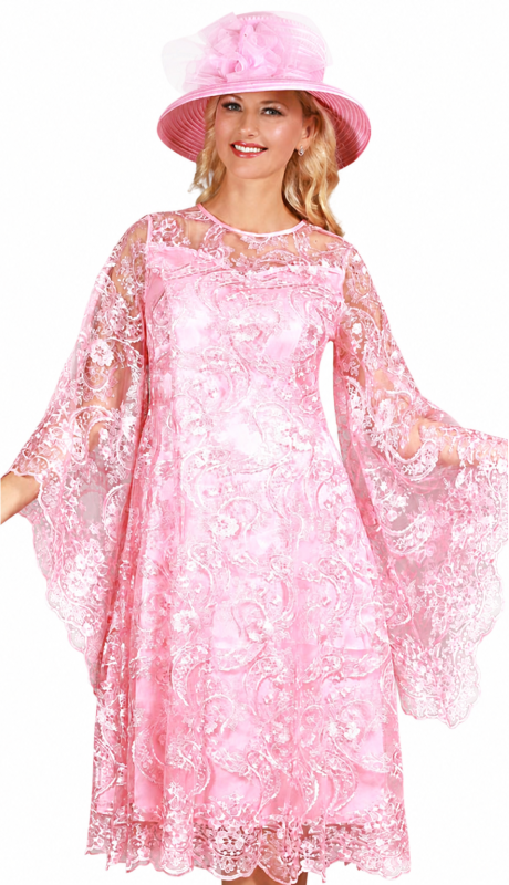Giovanna D1684-PNK Church Dress
