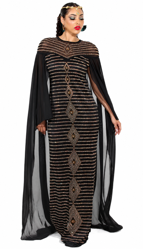 Donna Vinci Exclusives DV-510-BLK Dress