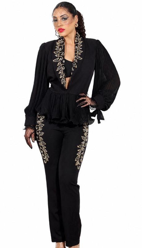 Donna Vinci Exclusives DV-507 Jacket And Pant Set