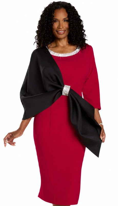 Donna Vinci 12146-RWB Church Dress
