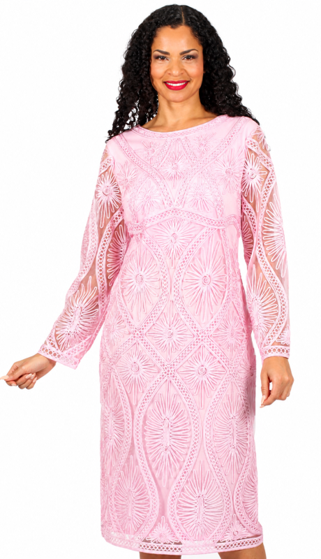 Diana Couture 8501-PNK Church Dress