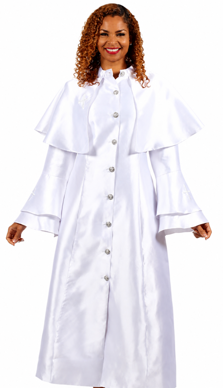 Diana Couture 9077-WHT Church Dress