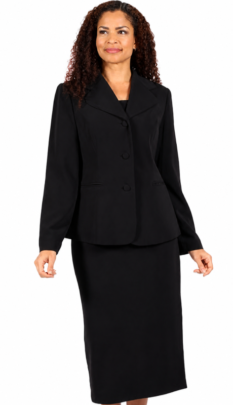 Diana Couture 8748-BLK Church Suit