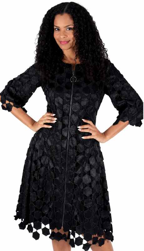 Diana Couture 8580-BLK Church Dress