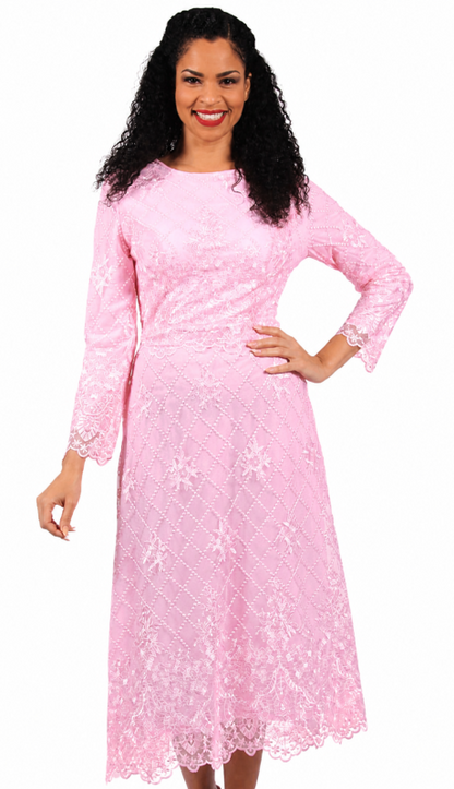 Diana Couture 8667-PNK Church Dress