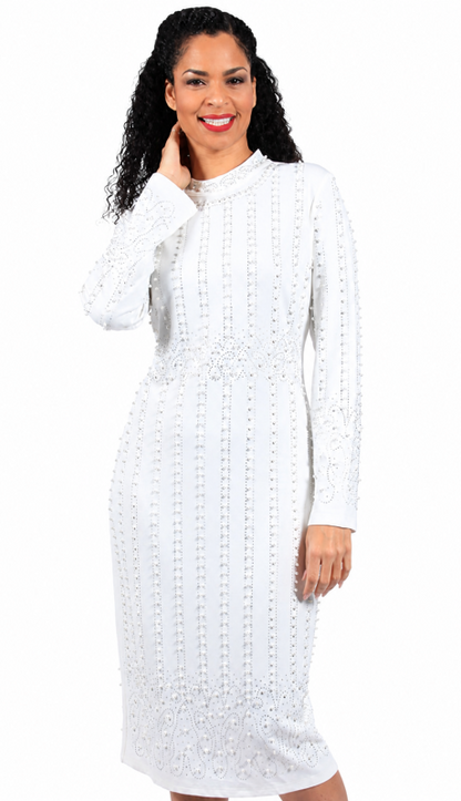 Diana Couture 8703-IVO Church Dress