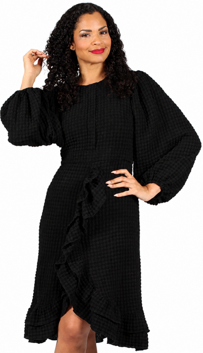 Diana Couture 8709-BLK Church Dress