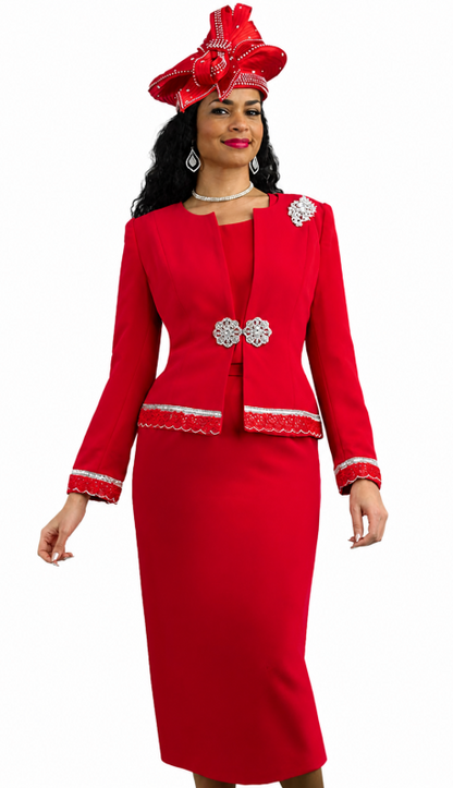 Lily And Taylor 4272-RED-QS