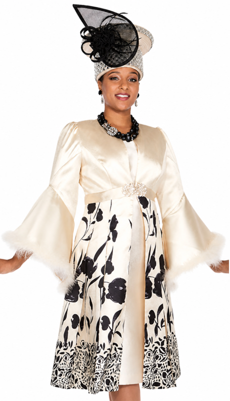 Elite Champagne 6073-YLW-QS Church Suit