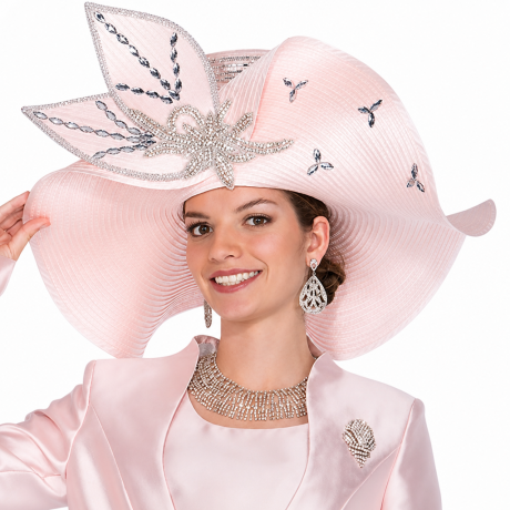 Champagne H6055-PNK-QS Church Hat