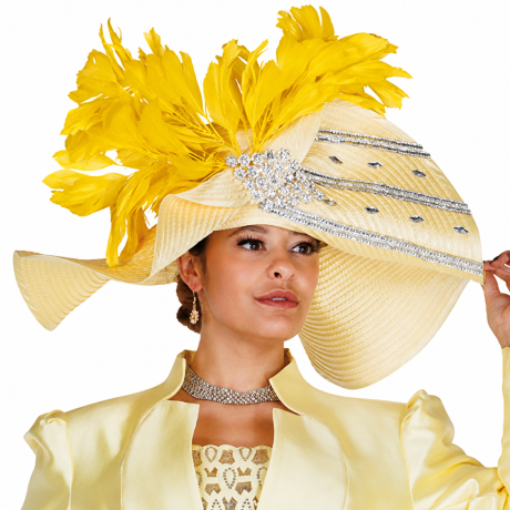 Champagne H6208-BNA-QS Church Hat