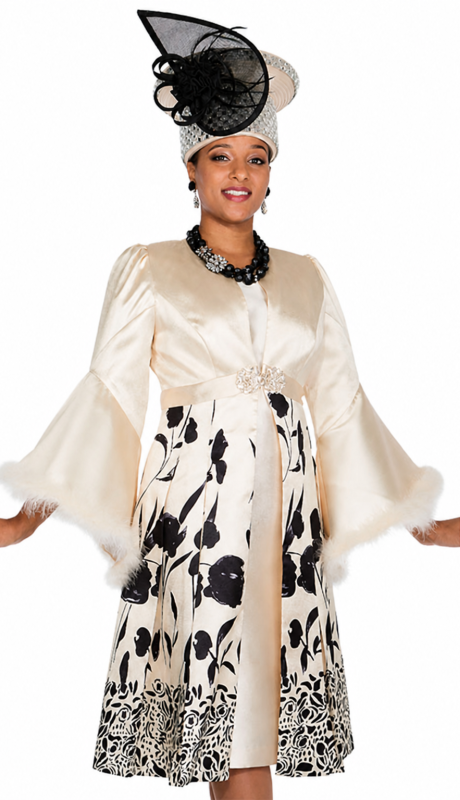 Elite Champagne 6073-YLW-QS Church Suit