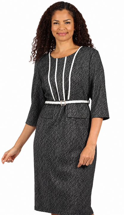 Diana Couture 8754-GRY Church Dress