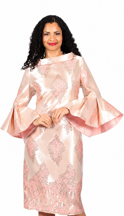 Diana Couture 8736-PNK Church Dress