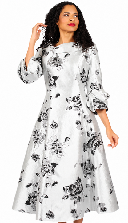 Diana Couture 8700-SLV Church Dress
