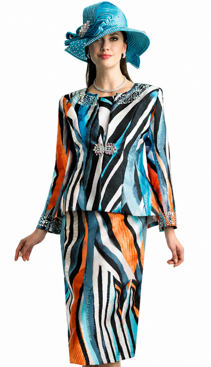 Lily And Taylor 3800-BWM Church Suit