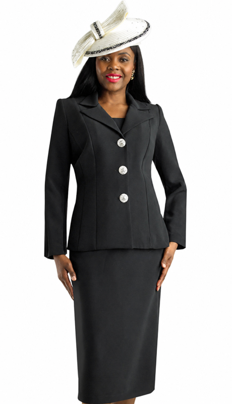 Lily And Taylor 3895-BLK Church Suit