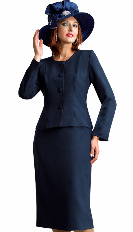 Lily And Taylor 2920-NVY Church Suit