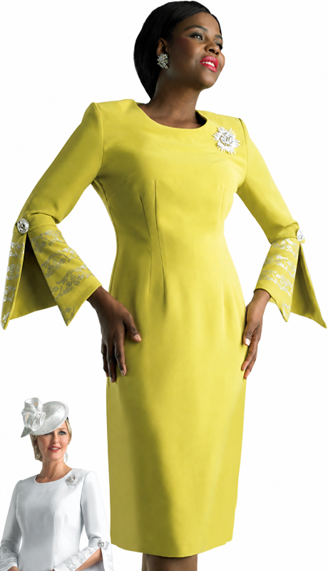 Lily And Taylor 4625-KIWI Church Dress