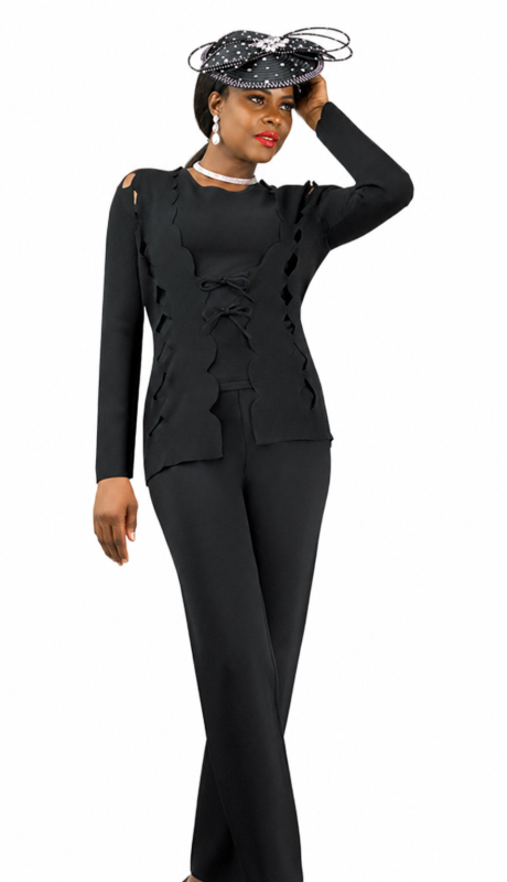 Lily And Taylor 818-BLK Church Suit