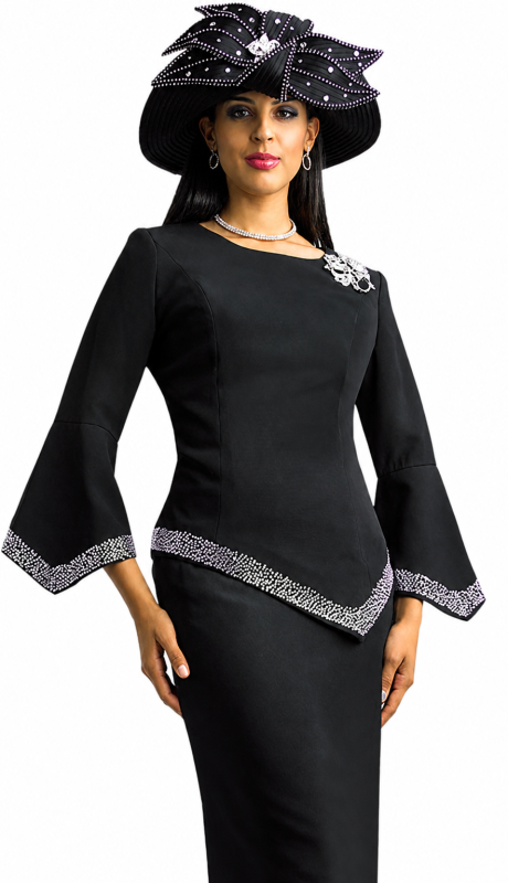 Lily And Taylor 4471-BLK Church Suit