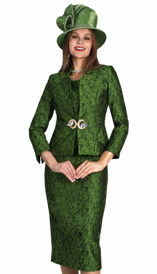Lily And Taylor 5220-GRN Church Suit