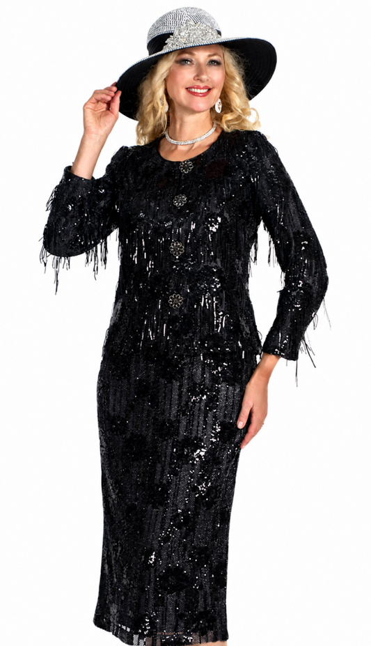 Lily And Taylor 5200-BLK Church Suit