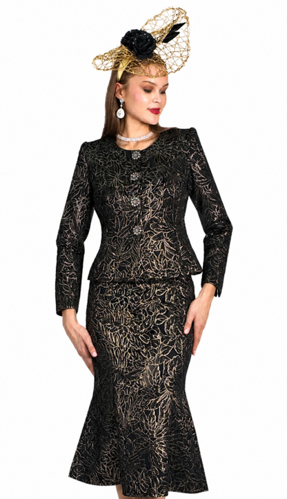 Lily And Taylor 5109-BWG Church Suit
