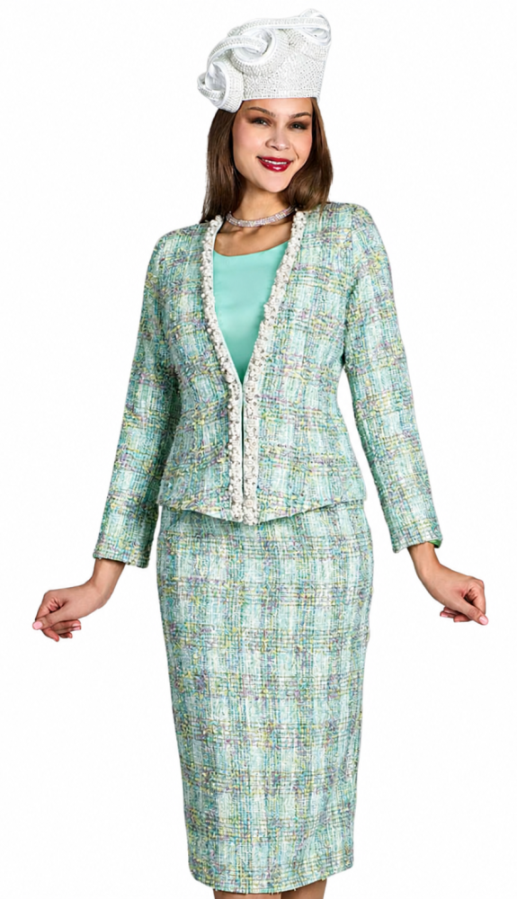 Lily And Taylor 5216-MNT Church Suit