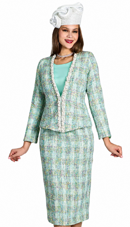 Lily And Taylor 5216-MNT Church Suit