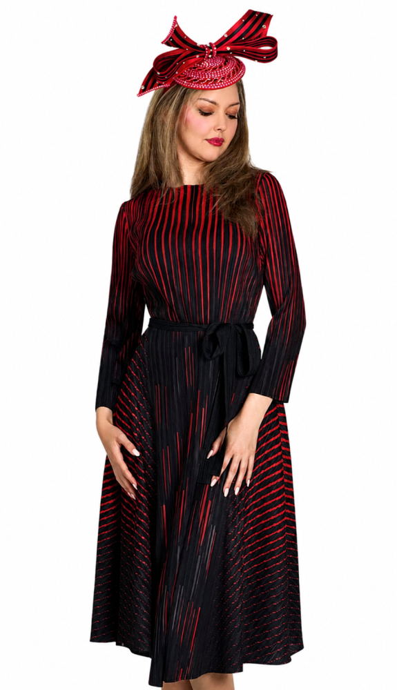 Lily And Taylor 5171-RED Church Dress