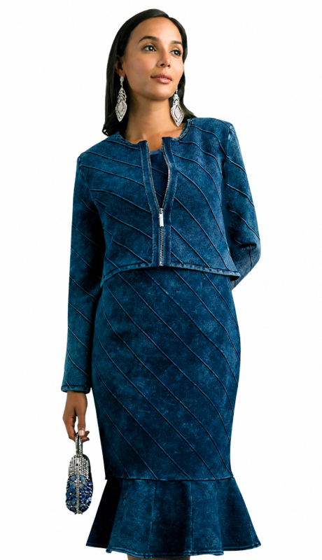 Lily and Taylor 884-NVY Womens