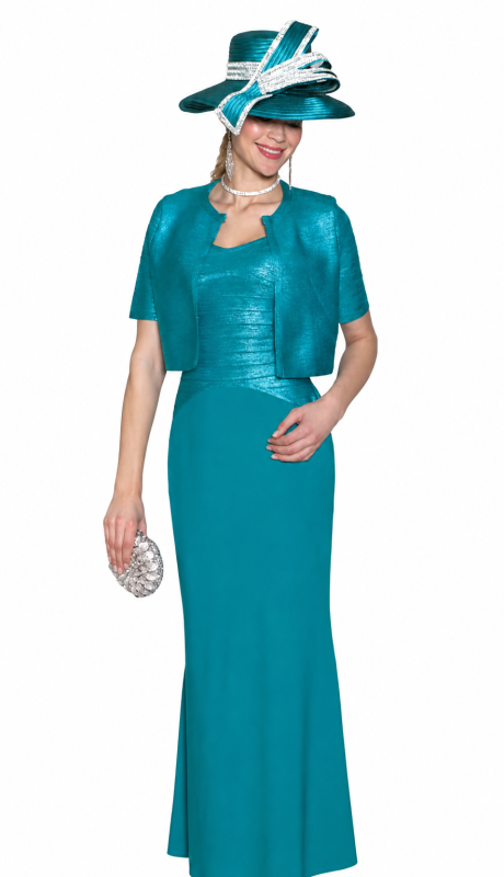 Lily And Taylor 885-TUR Church Dress