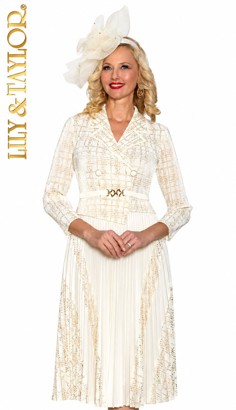 Lily And Taylor 5091-IVO Church Dress