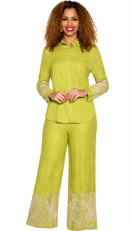 Lily And Taylor 5052-KWG Pant Suit