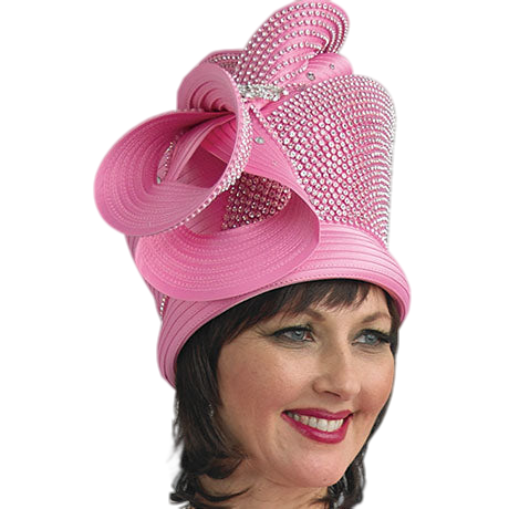 Lily And Taylor H389-PNK Church Hat