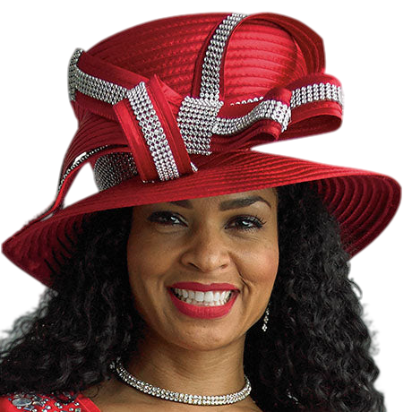 Lily And Taylor H230-RED Church Hat