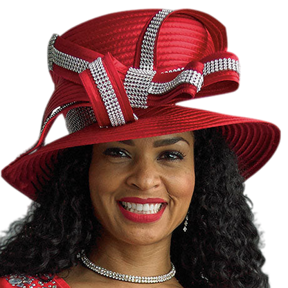 Lily And Taylor H230-RED Church Hat