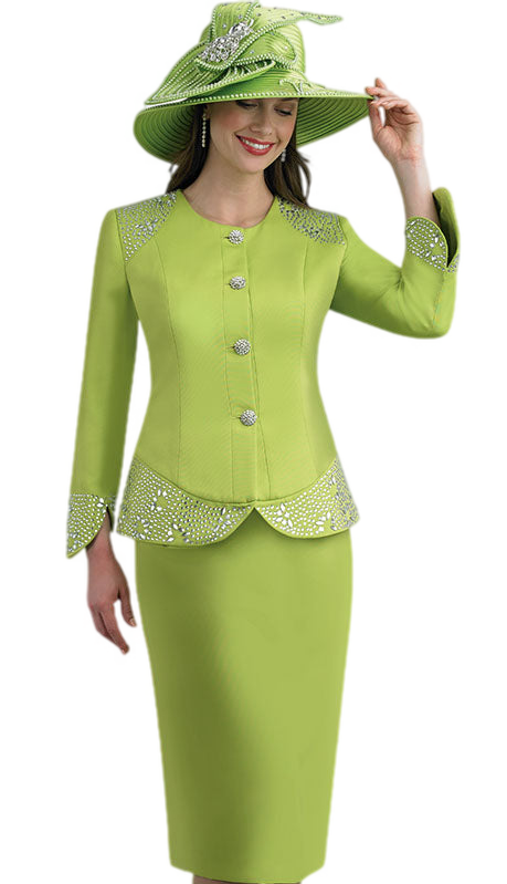 Lily And Taylor 4591-LIME First Church Suit