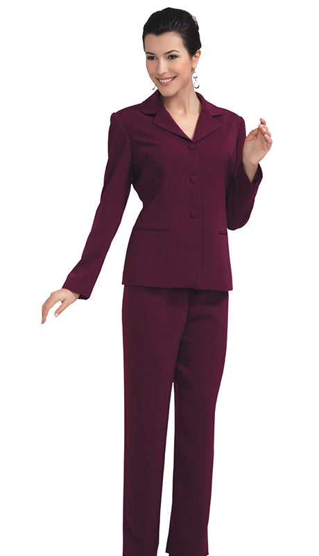 Nina Massini 9297-BUR Usher Suit Pant Suit