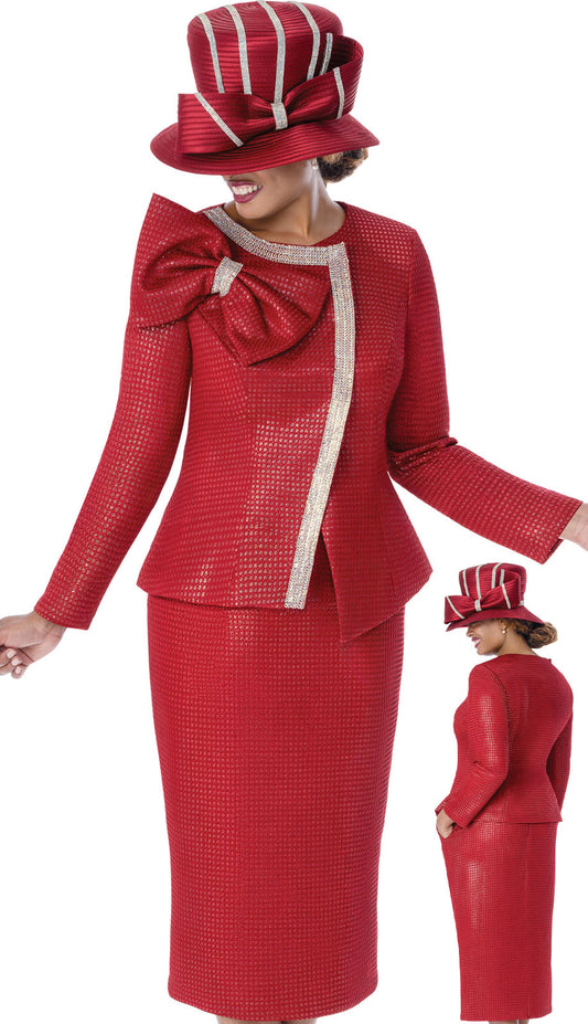 GMI 402022-RED-QS Church Suit