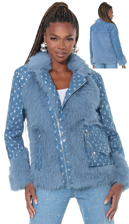 DV Jeans 8512-BLU Womens Jacket
