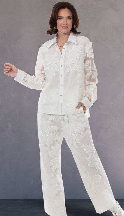 Love The Queen 17646-WHT Outfit