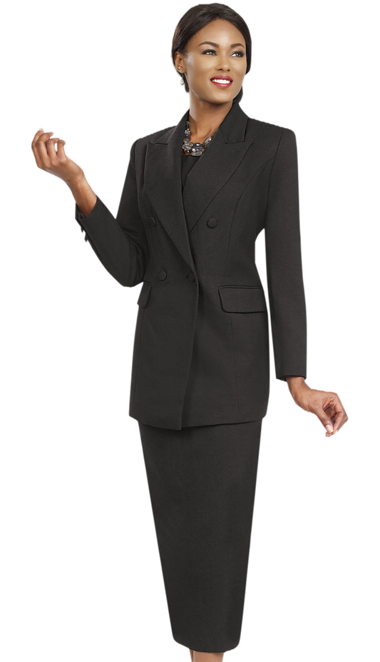 Ben Marc 2298-BLK Church Usher Suit