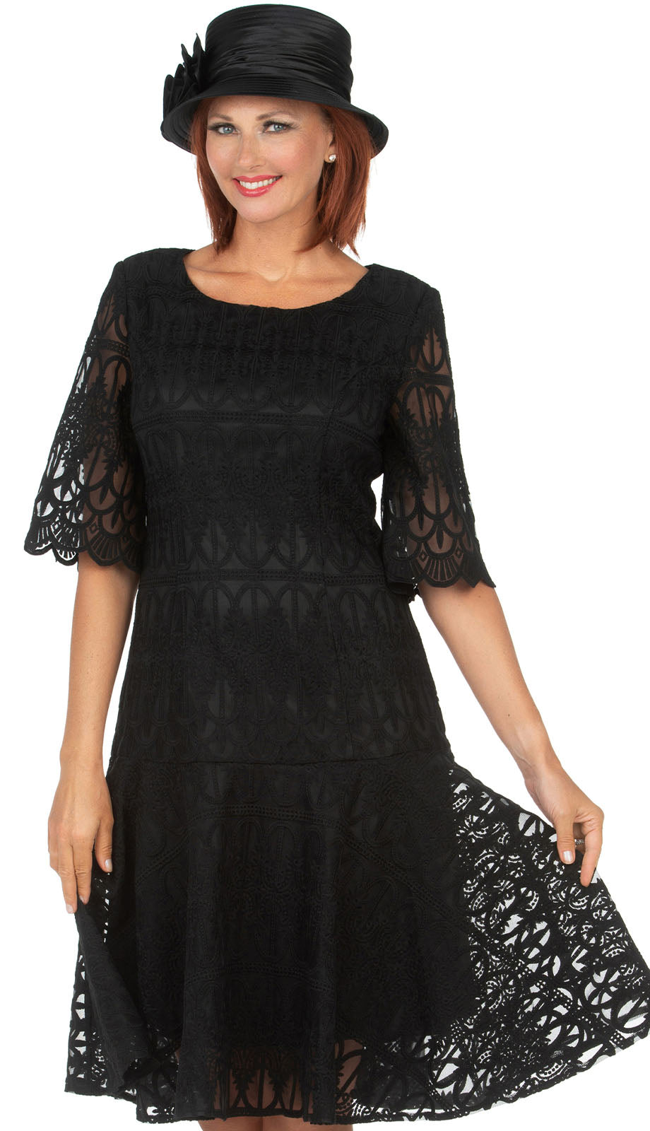 Giovanna D1541-BLK-CO Church Dress