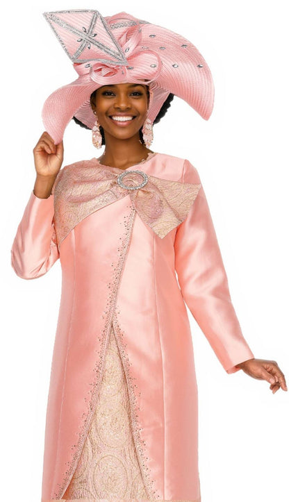Champagne Italy 6206-PNK-QS Church Suit